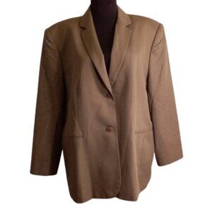 Talbots 18 Green Blazer Jacket Lined